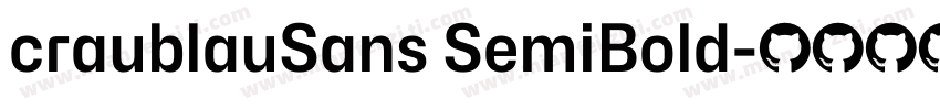craublauSans SemiBold字体转换
